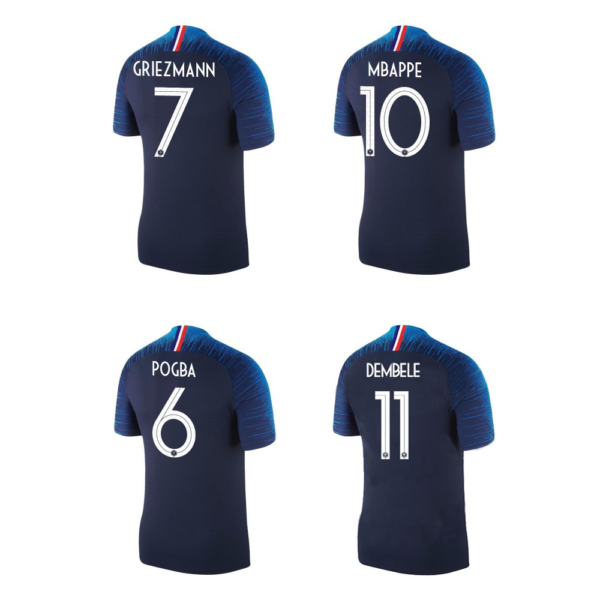 camiseta de la selección francesa