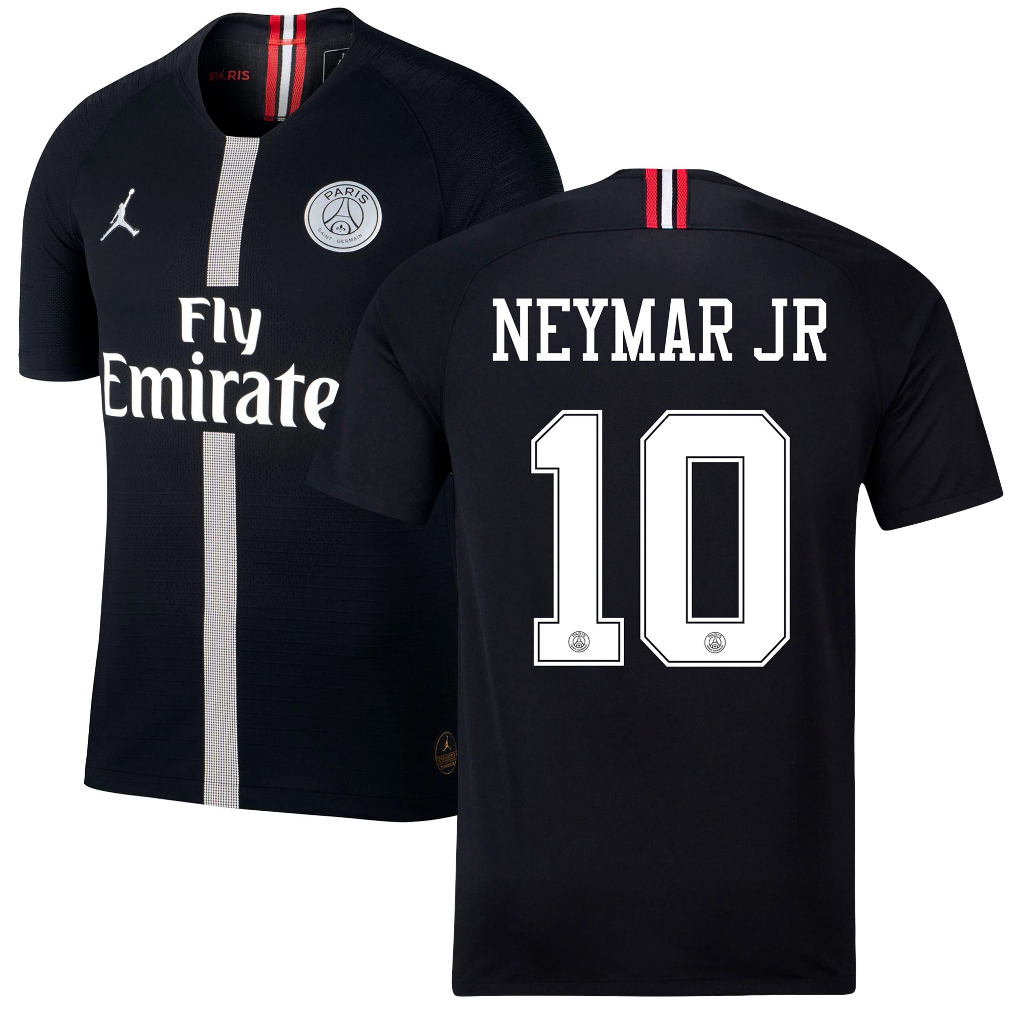 Birmania apretado Responder NEYMAR JR Camiseta PSG Jordan Negra 2018-2019 Versión Jugador - Ponte La  Camiseta
