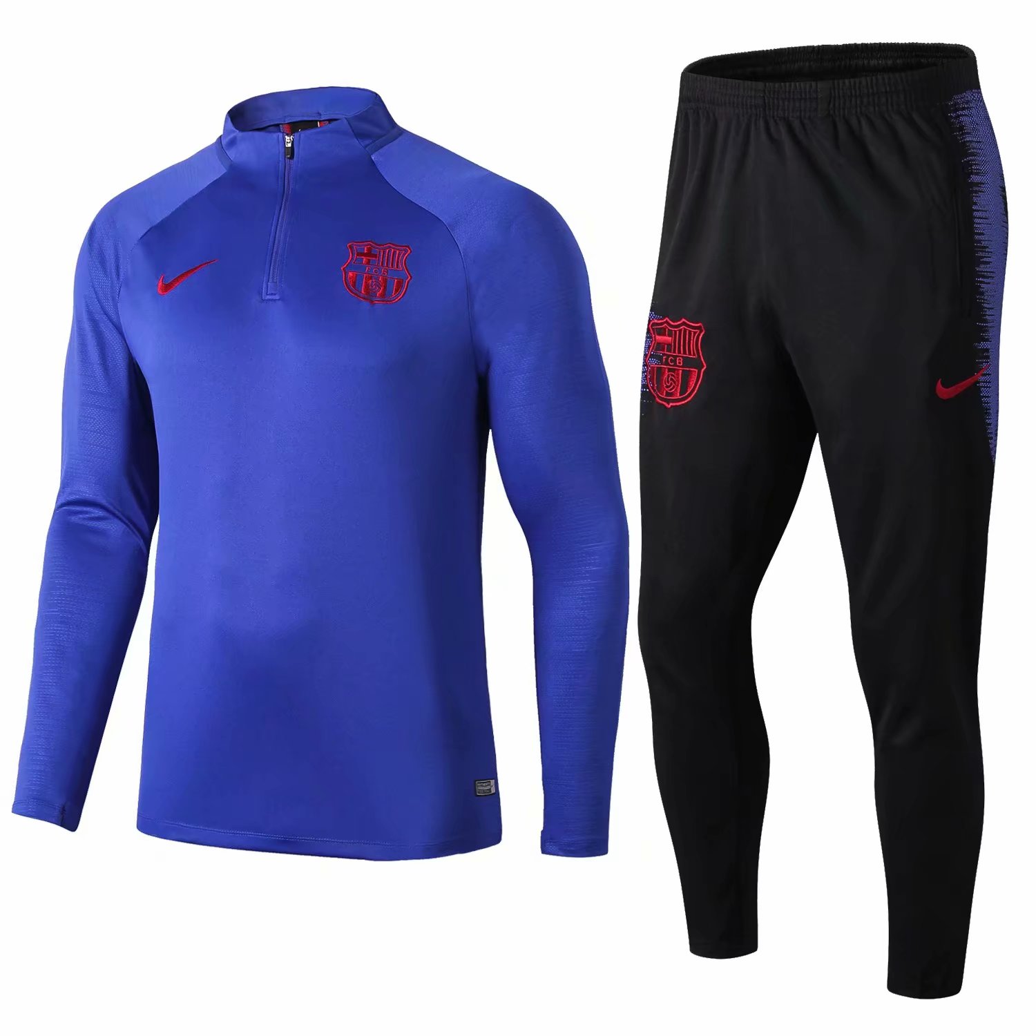 Buzo Entrenamiento Barcelona 2019 2020 Azul y Negro