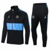Buzo Cierre Completo Jordan PSG Paris Saint Germain 2020-2021 Negro y Celeste