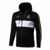 Buzo Cierre Completo Capucha Real Madrid 2019-2020 Negro - Image 4