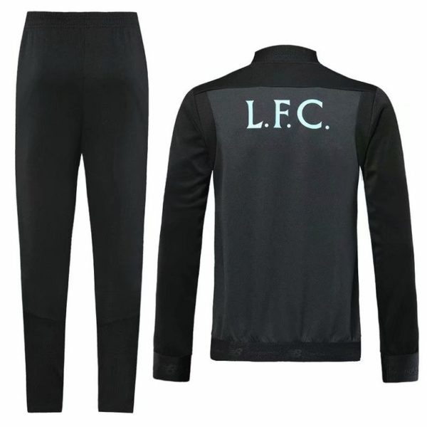 Buzo Cierre Completo Liverpool 2019-2020 Gris y Negro - Image 2