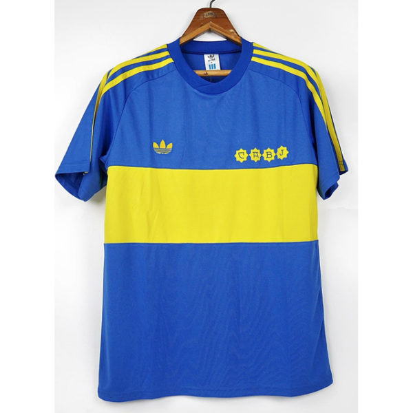 MARADONA Camiseta Retro Boca Juniors 1981 Manga Corta - Image 3