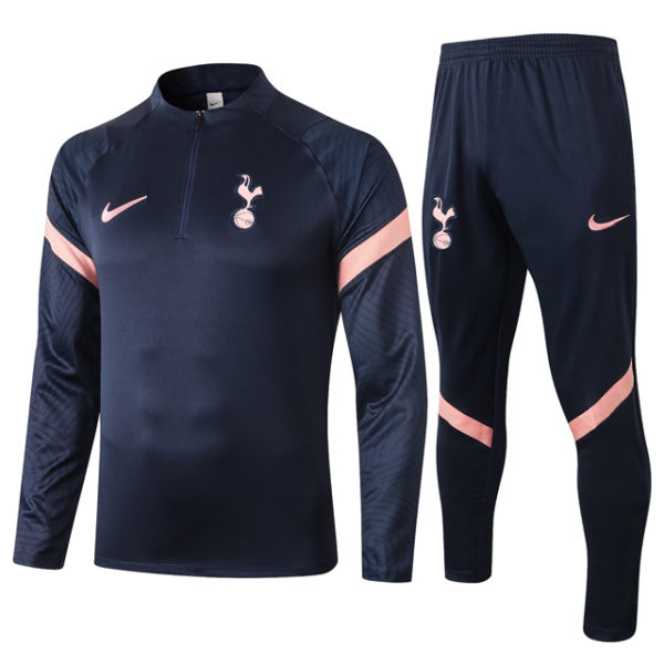 Buzo Entrenamiento Tottenham Hotspur 2020-2021 Azul y Rosa