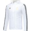 Casaca Cortaviento Real Madrid 2020-2021 Blanco y Negro
