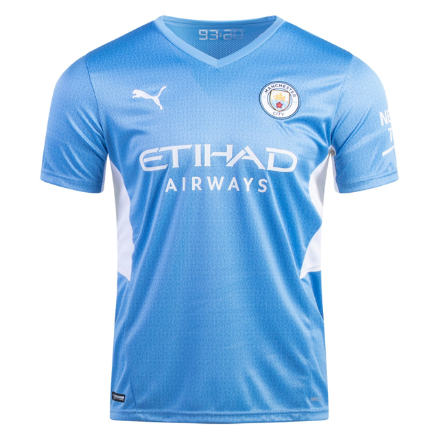 Camiseta Manchester City Local 2021-2022 Versión Aficionado - Ponte La  Camiseta