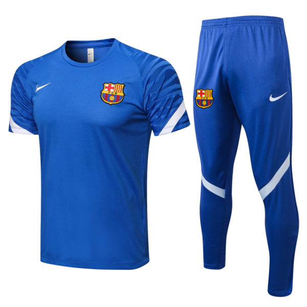 Polo + Pantalón Entrenamiento Barcelona 2021-2022 Azul 2