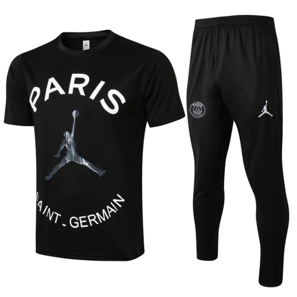 Polo + Pantalón Entrenamiento Jordan PSG Paris Saint Germain 2021-2022 Negro 2