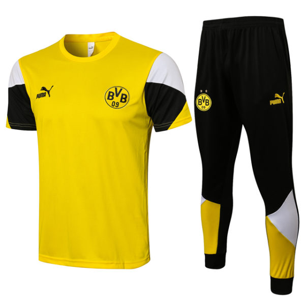 Polo + Pantalón Entrenamiento Borussia Dortmund 2021-2022 Amarillo y Negro 3