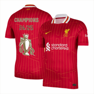 Camiseta Liverpool Local Campeones Premier League 2024-2025 Versión Aficionado
