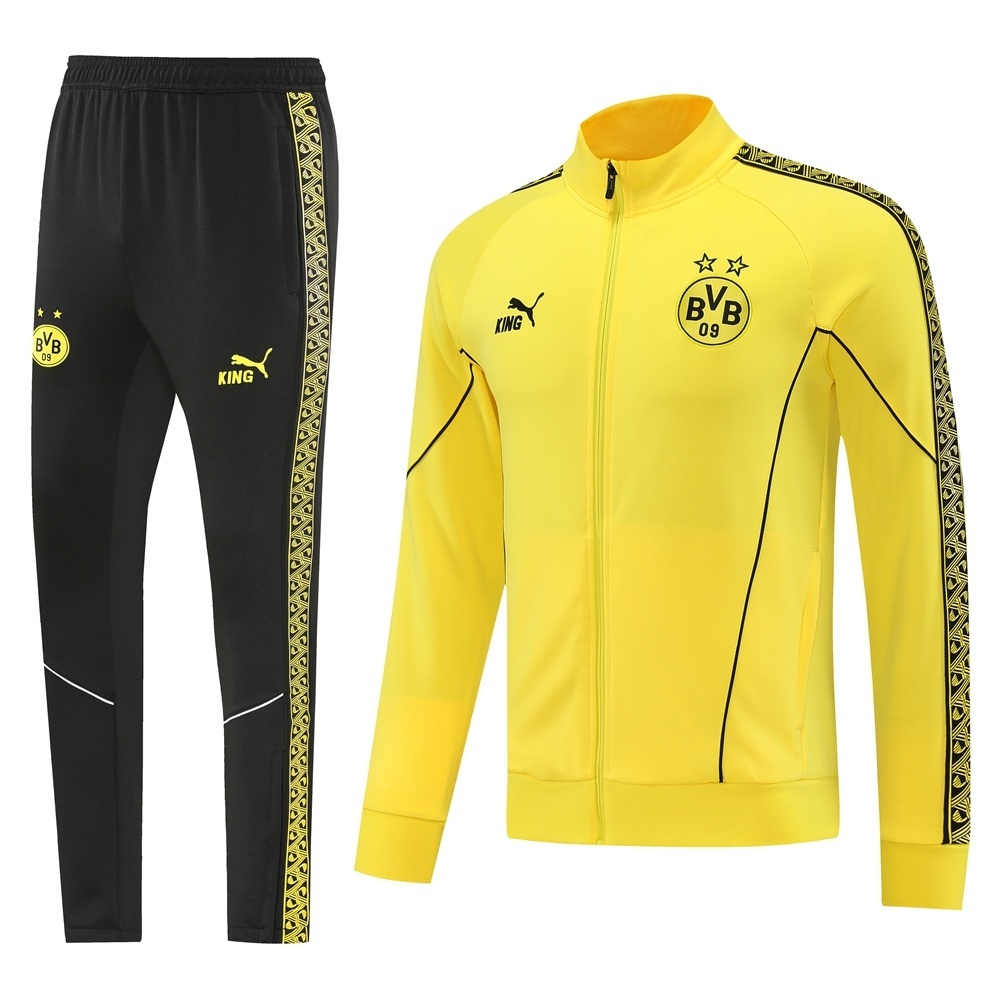 Buzo Cierre Completo Borussia Dortmund 2025-2026 Amarillo y Negro