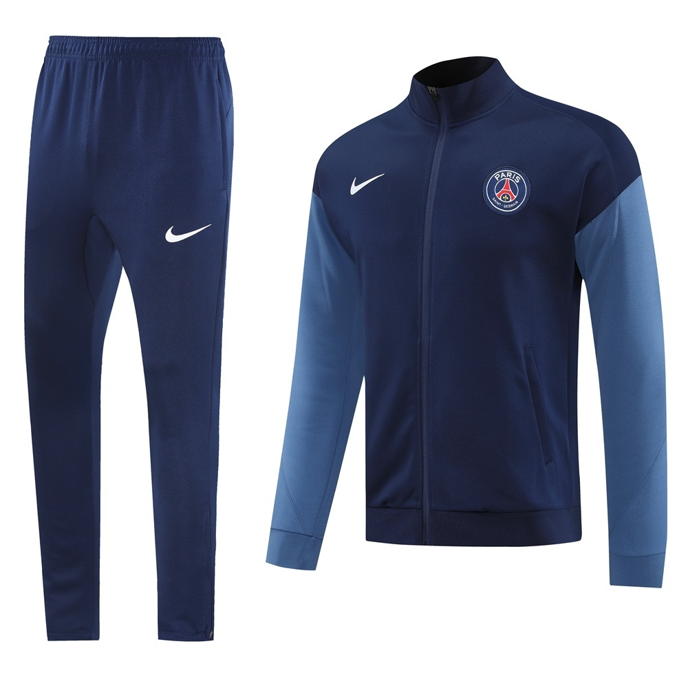 Buzo Cierre Completo PSG Paris Saint Germain 2025-2026 Azul Oscuro y Azul Claro