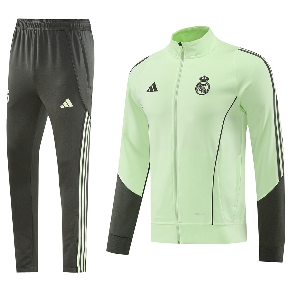 Buzo Cierre Completo Real Madrid 2025-2026 Verde Claro