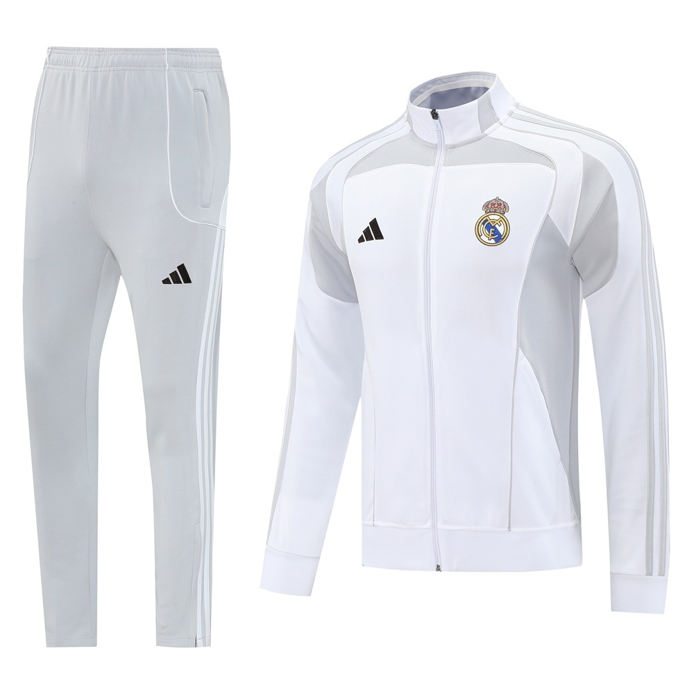Buzo Cierre Completo Real Madrid 2025-2026 Blanco